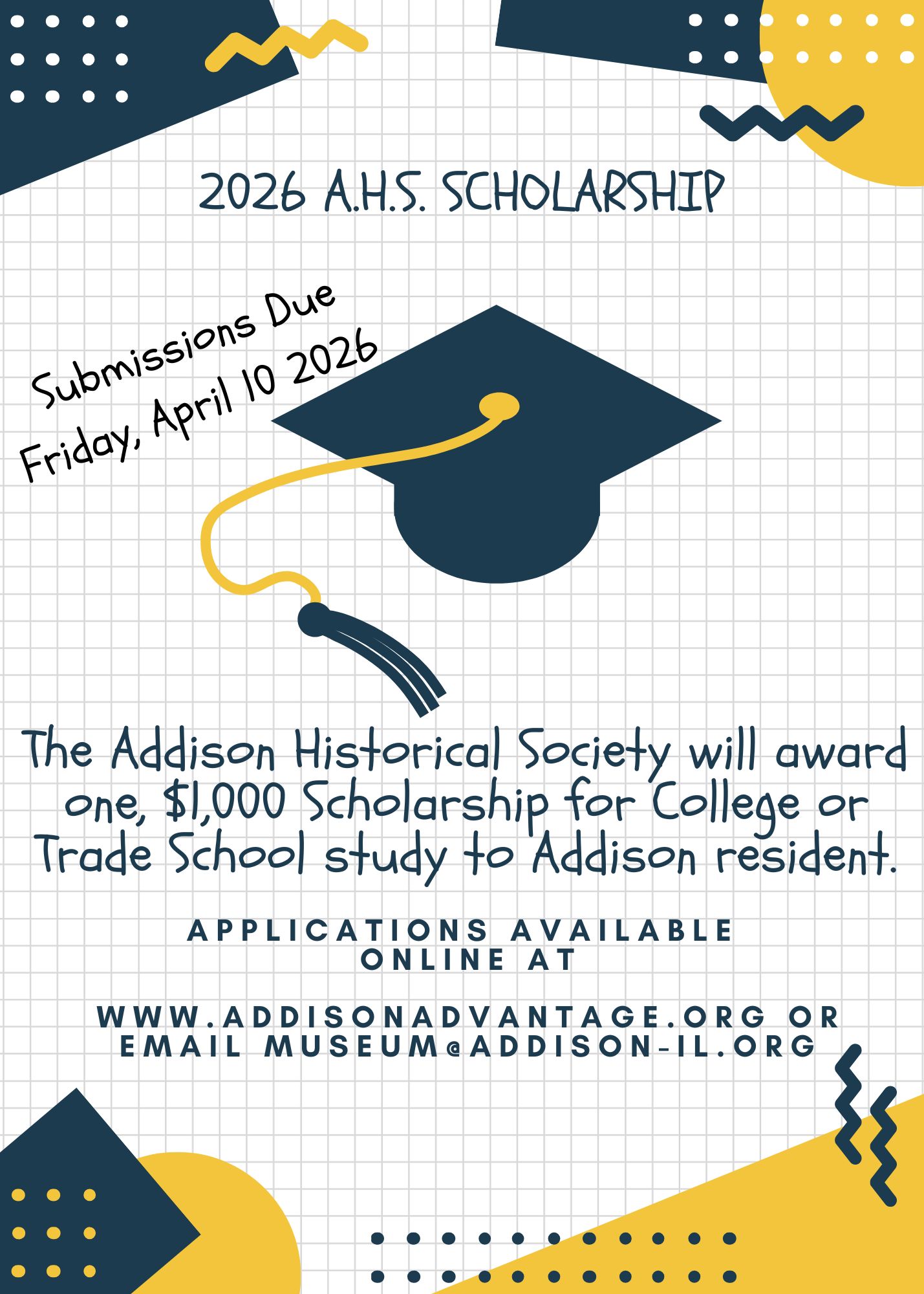 2026 AHS College Scholarship