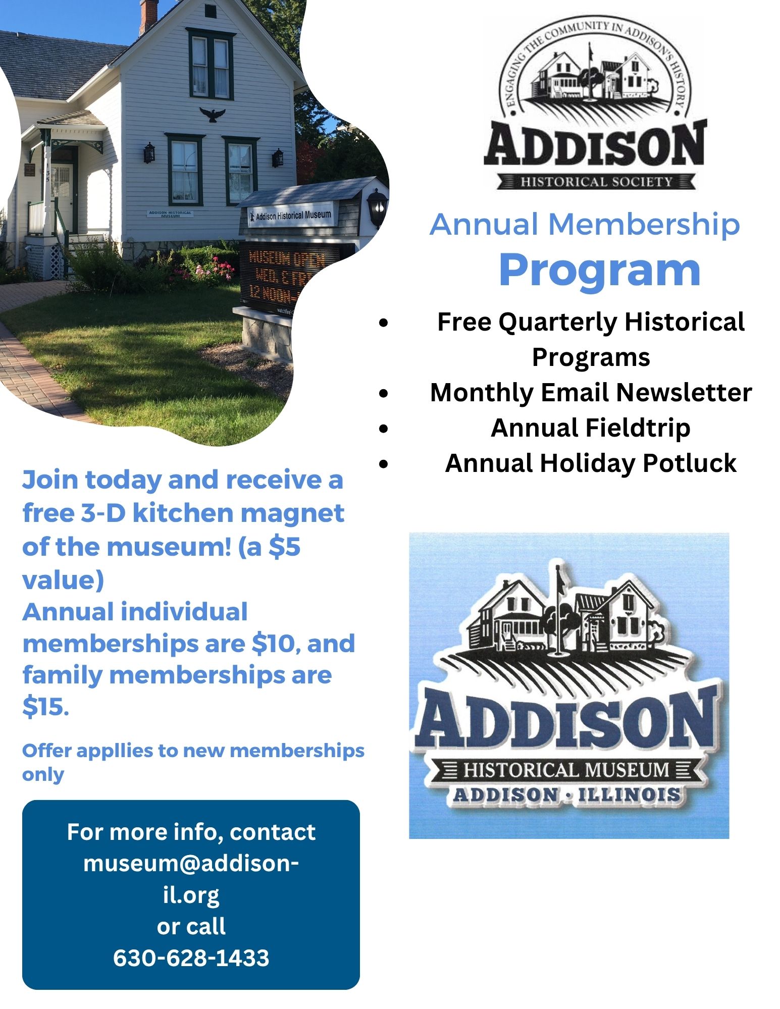 Historical Society Membership  Current Promotion